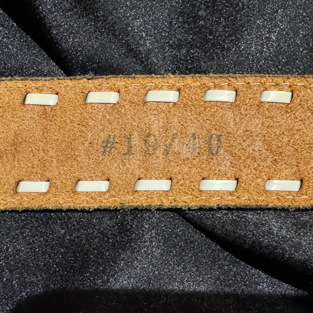 Western Cowboy Belt w/Cream Laced Leather Edging - Sz. 40 - Picture 6 of 12